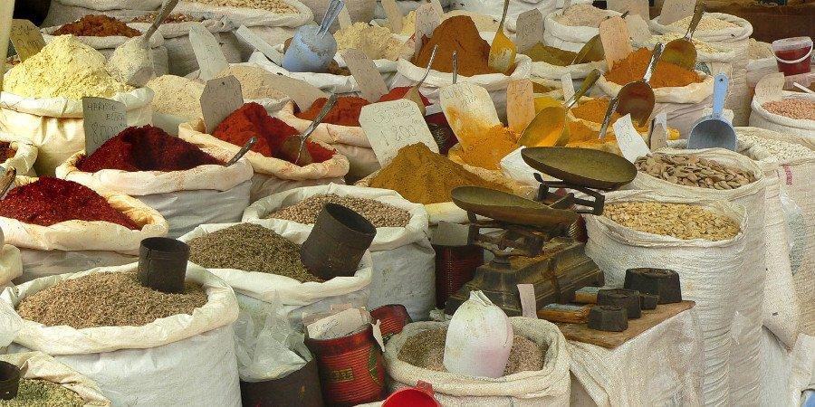 Le spezie vendute nei tipici souq